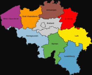 kaart belgie