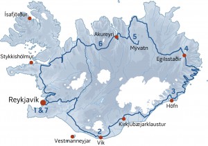route 1 ijsland